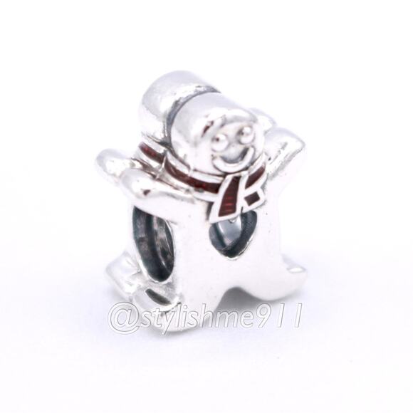 Authentic Pandora Sweet Gingerbread Man Charm - 792002EN07 - Picture 10 of 11
